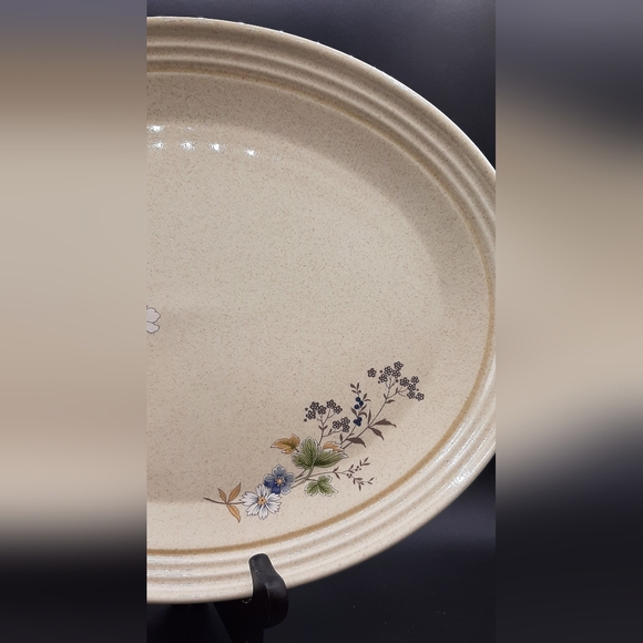 Royal Doulton Lambethware Fairford 13 1/4" Oval Serving Platter Vintage England - Picture 3 of 6